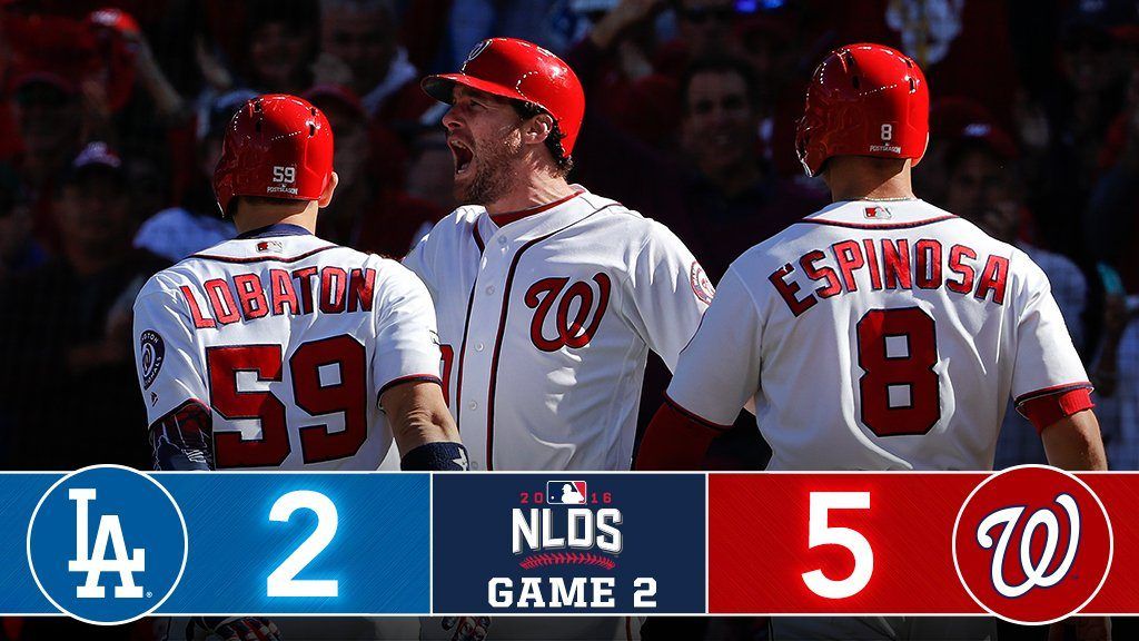 Washington empata la serie divisional ante Dodgers - nats-dodger-j2-nlds-2-1024x576