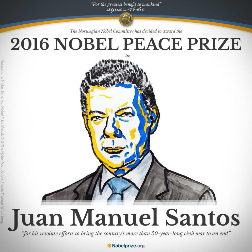 Otorgan Premio Nobel de la Paz a Juan Manuel Santos - nobel-de-la-paz-santos-1024x1024