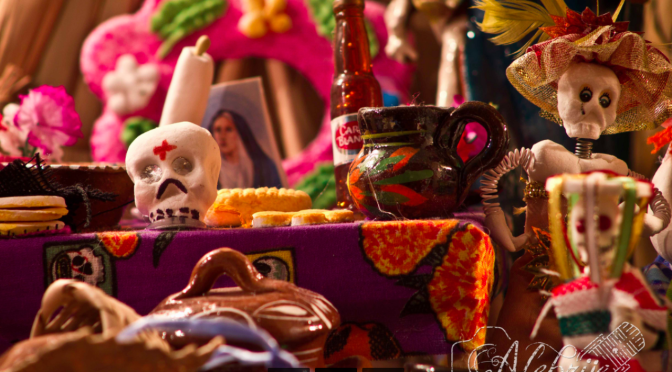 Aumentan incendios en los hogares en Día de muertos - ofrenda-dia-de-muertos-calaveritas