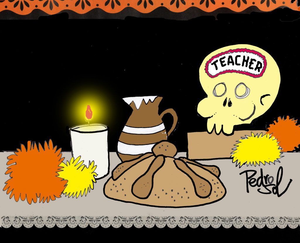 ¡Quema mucho el sol! Ofrenda - ofrenda-teacher-1024x830