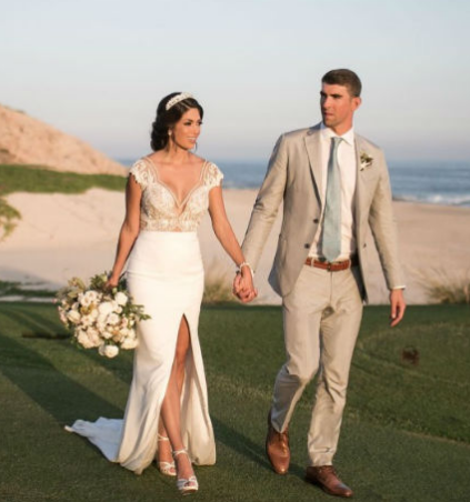 Michael Phelps comparte fotos de su boda en playa mexicana - phelps-johnson
