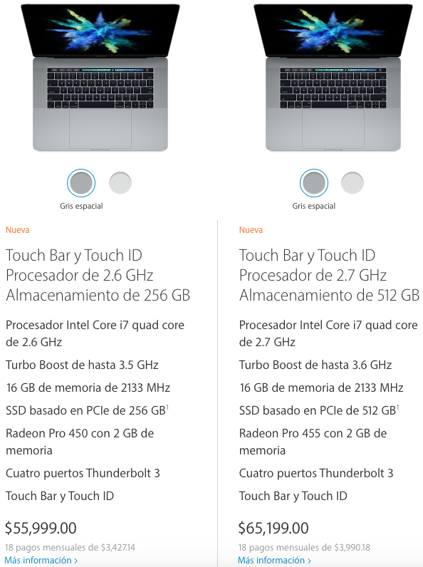 Apple presenta la nueva MacBook Pro - precios-macbook-pro-15