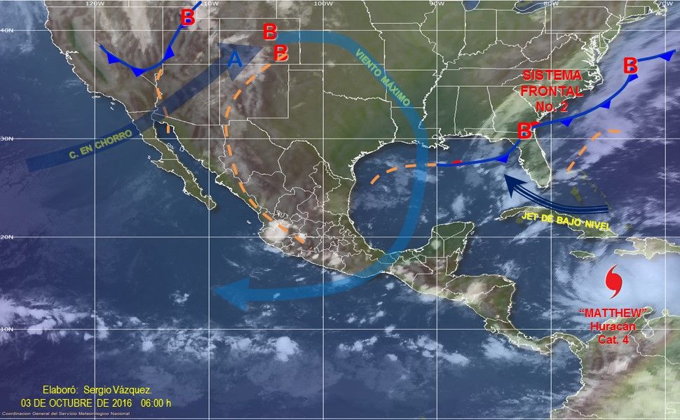Continuarán las lluvias en gran parte del país - pronostico-0310