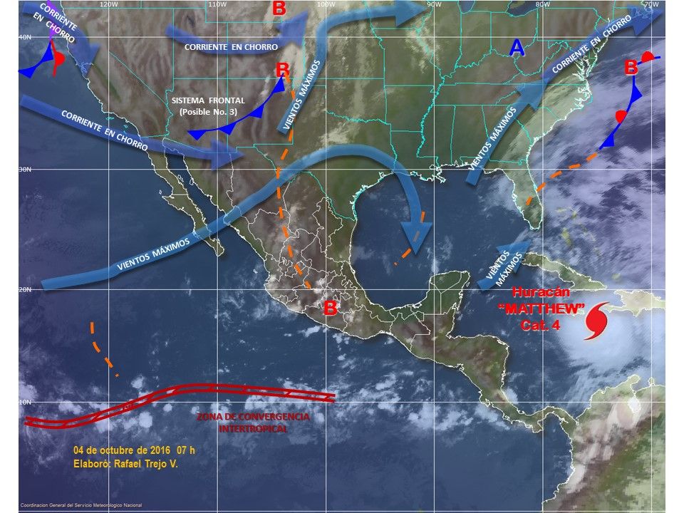 Nuevo frente frío ocasionará tormentas en el norte del país - pronostico-0410-2