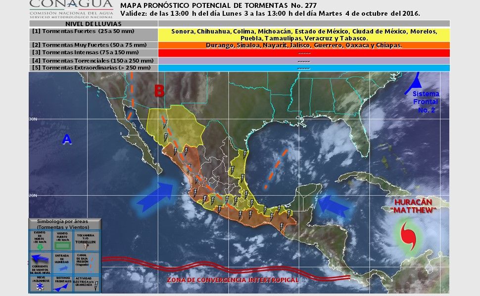 Nuevo frente frío ocasionará tormentas en el norte del país - pronostico-0410
