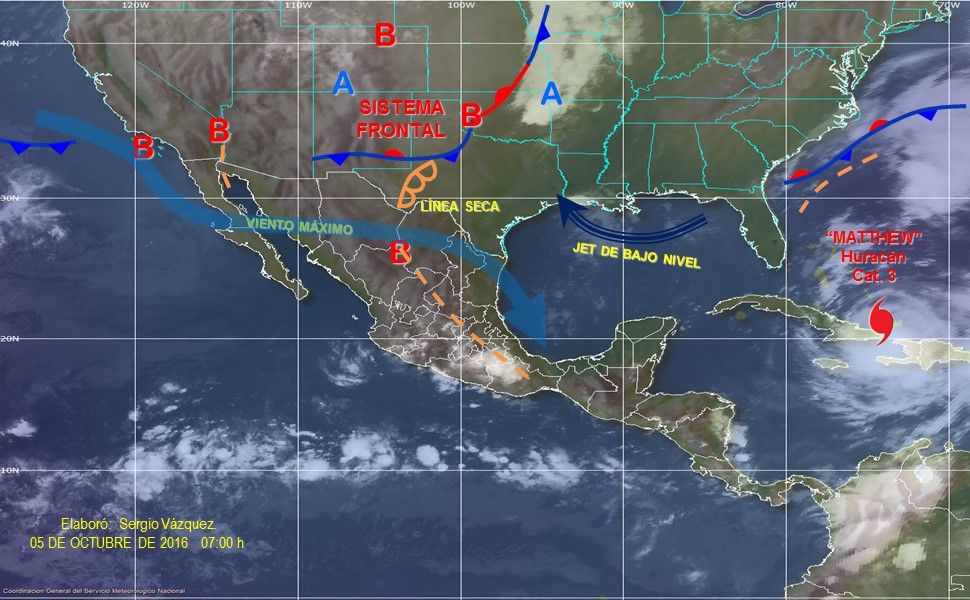 Continuarán las lluvias en varios estados de la república - pronostico-0510