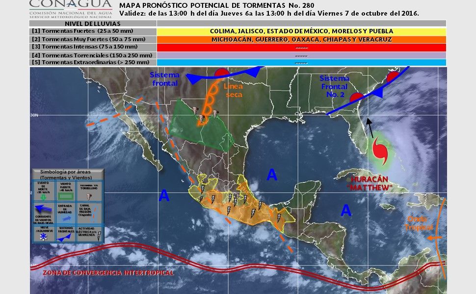 Frente frío 3 generará tormentas en el norte de México - pronostico-0710-2