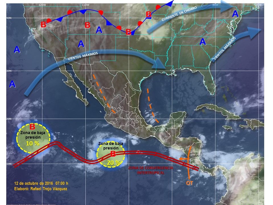Continuarán las lluvias en varios estados del país - pronostico-1210