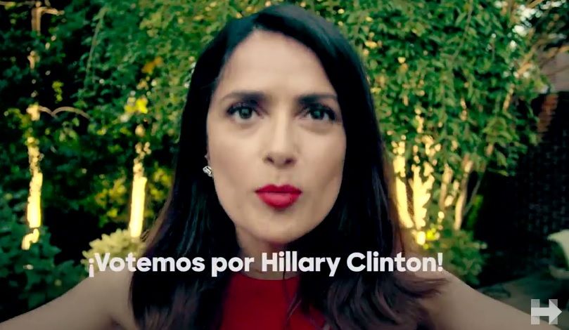 Salma Hayek protagoniza el nuevo video de la campaña de Hillary Clinton