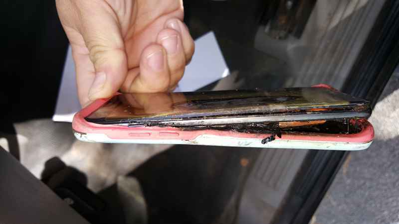 Se incendia teléfono de reemplazo del Galaxy Note 7 - samsung-2