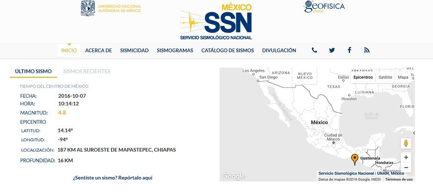 Sismo de 4.8 grados sacude Chiapas - sismo-chiapas