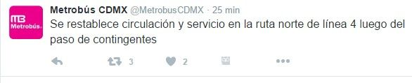 Metro suspende servicio en estación Zócalo - tuit-metrobus