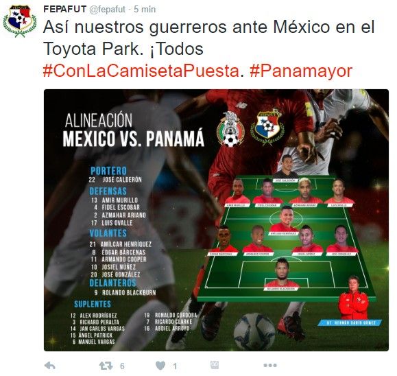 México gana sin convencer - tuit-panamá
