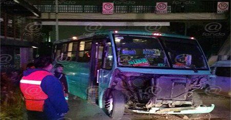 Choque de autobús en Tultitlán deja 4 heridos