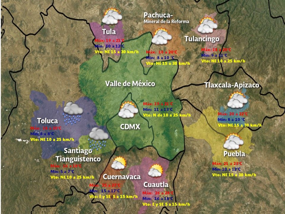 El frente frío 3 continuará bajando las temperaturas en varios estados del país - vdm-1010