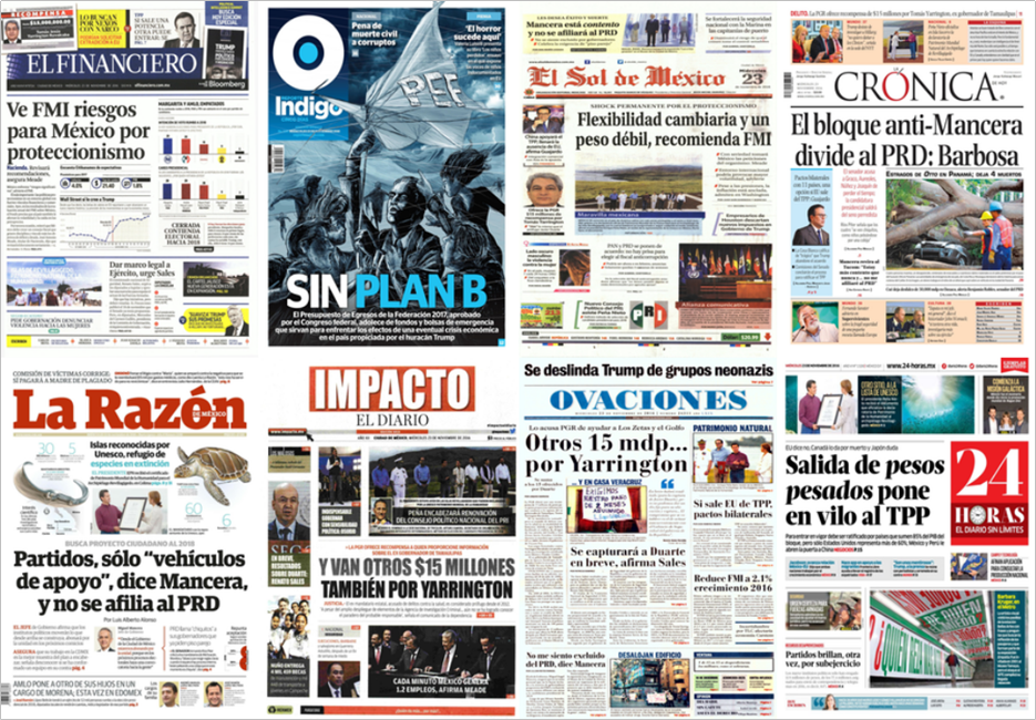 El FMI, los Partidos Políticos y Donald Trump en las portadas de los periódicos - 2