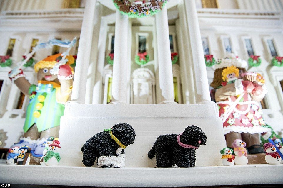 La última Navidad de Michelle Obama en la Casa Blanca - 3ADB9E5000000578-3983042-Sunny_and_Bo_the_Obamas_two_pet_dogs_even_make_an_appearance_as_-a-1_1480467811482