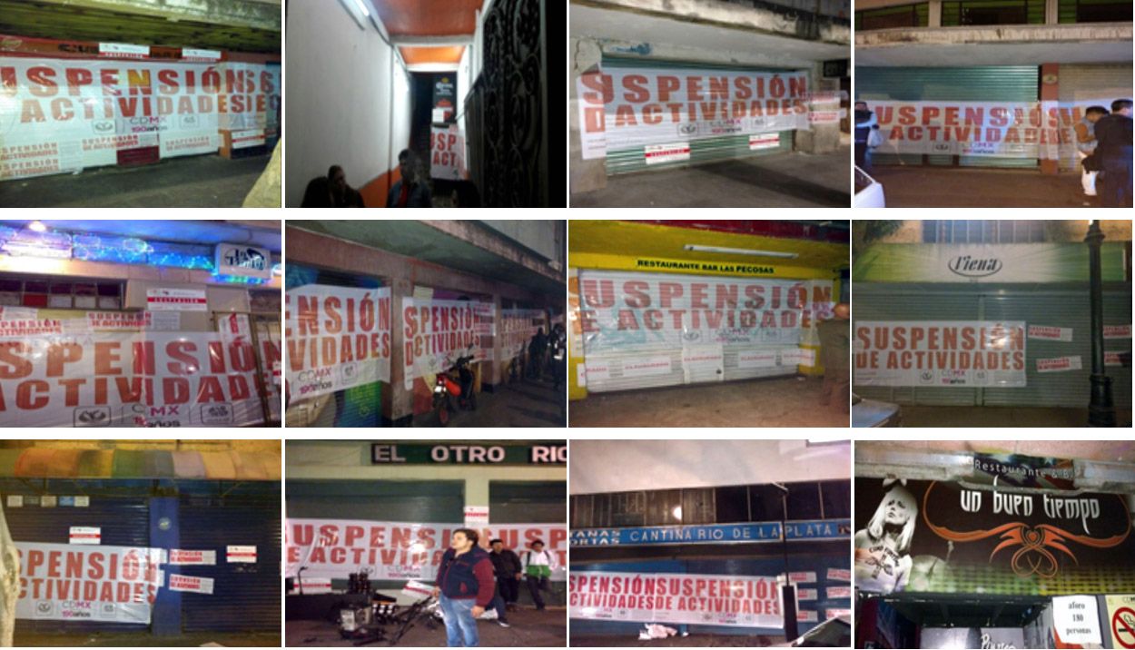 Mala Copa suspende 12 negocios del Centro Histórico