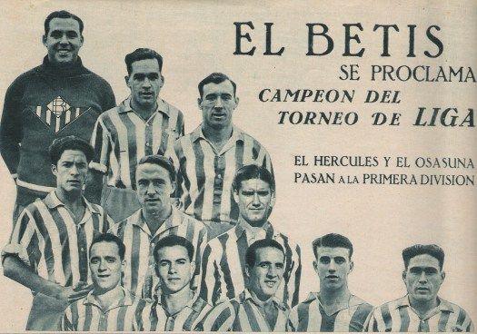 Las rachas más largas sin repetir un campeonato - Betis-Campeón-de-Liga-NMP-Mundo-Gráfico-1-5-1935