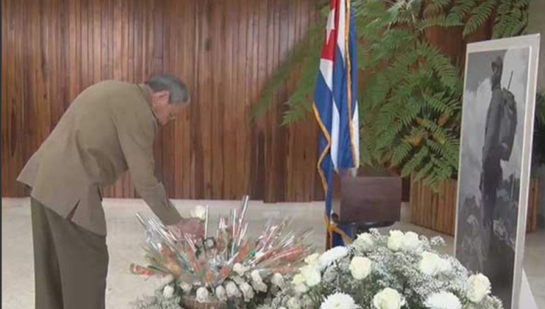 Exhiben por primera vez urna con cenizas de Fidel Castro