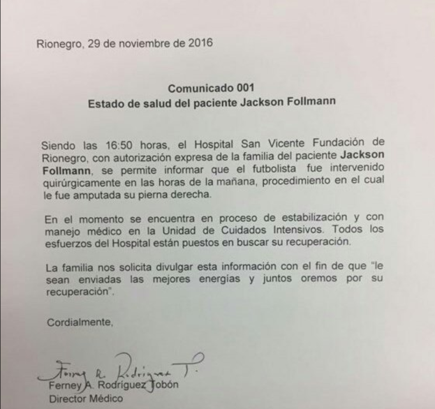 Amputan pierna a portero del Chapecoense que sobrevivió accidente - Captura-de-pantalla-2016-11-29-a-las-18.07.07