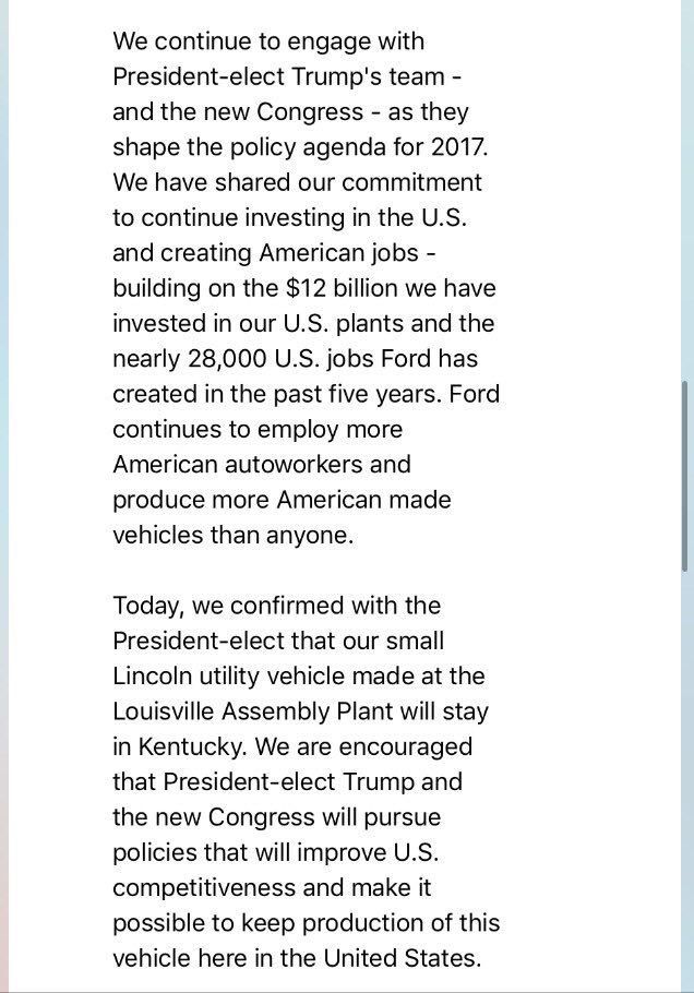 Ford México desmiente declaraciones de Trump - Cxhb0njXUAEIWOU