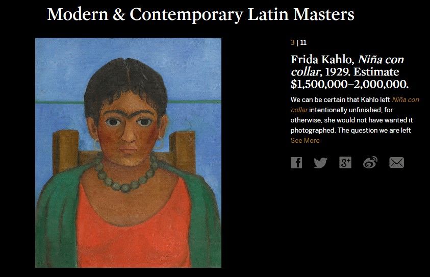 Subastarán en Nueva York cuadro de Frida Kahlo desaparecido por años - Frida-Kahlo