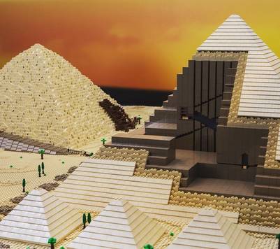 Crean construcciones icónicas en versión Lego - Giza