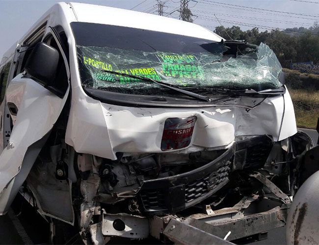 Choque en la México-Pachuca deja nueve personas lesionadas