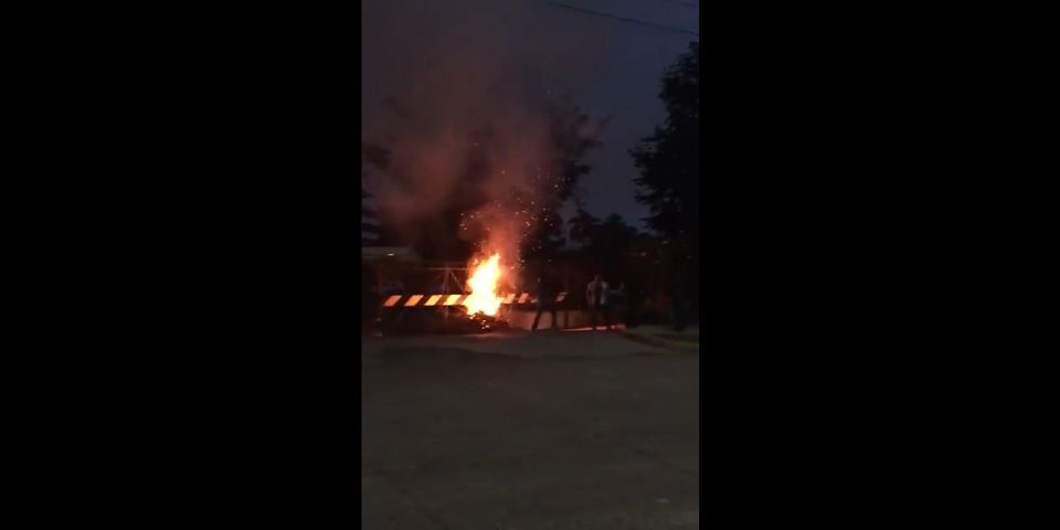 Prenden fuego a la Secretaría de Finanzas de Veracruz