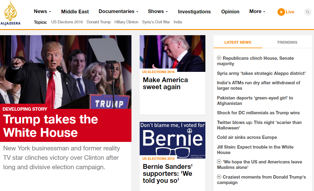 Así reaccionó el mundo a la victoria de Donald Trump - al-jazeera