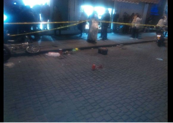 Balean a comerciante atrás del Palacio Nacional