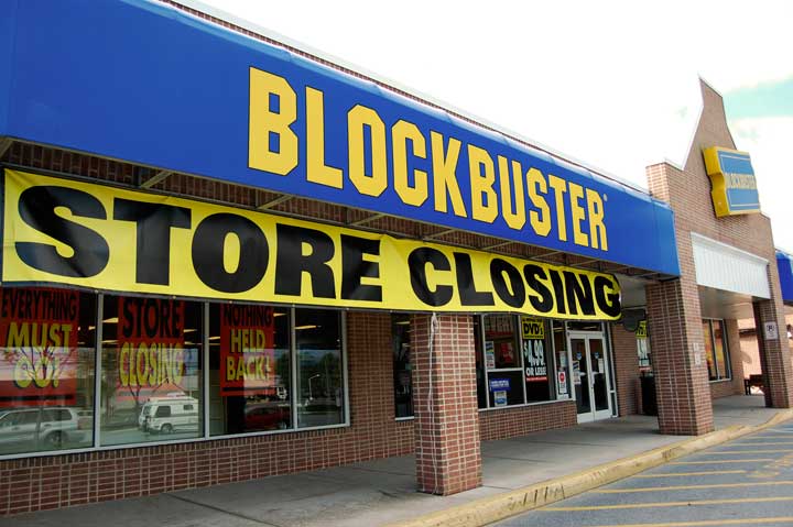 Cinco grandes empresas que ya no existen - blockbuster
