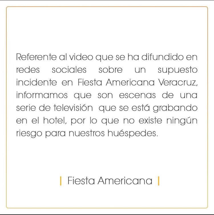 Video: filmación de película atemoriza a veracruzanos - comunicado-fiesta-americana-veracruz