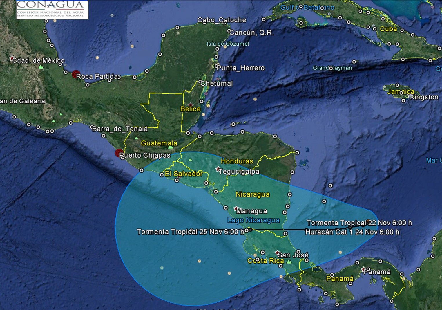 Depresión tropical 16 se intensifica a tormenta tropical 'Otto' - depresion-tropical-16