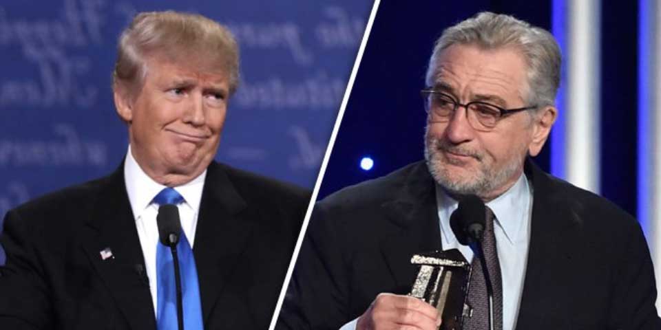Robert De Niro llama ‘demente’ a Donald Trump