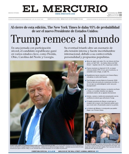 Así reaccionó el mundo a la victoria de Donald Trump - el-mercurio