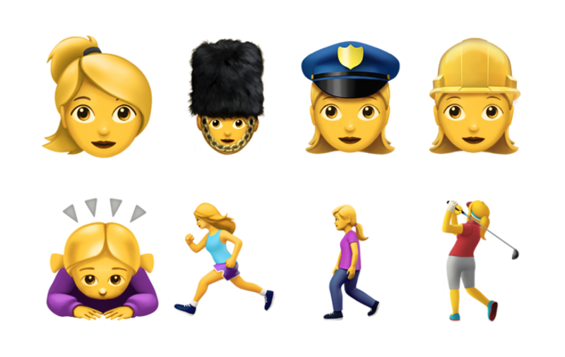 Llegan nuevos emojis con actualización de iOS 10 - emojis-mujeres