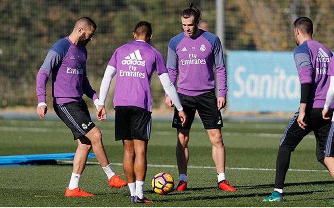 Benzema podría regresar ante el Atlético - entrenamiento-real-madrid