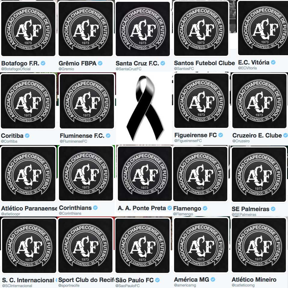 Mundo del futbol se solidariza tras tragedia del Chapecoense - equiposc-chapecoense-1