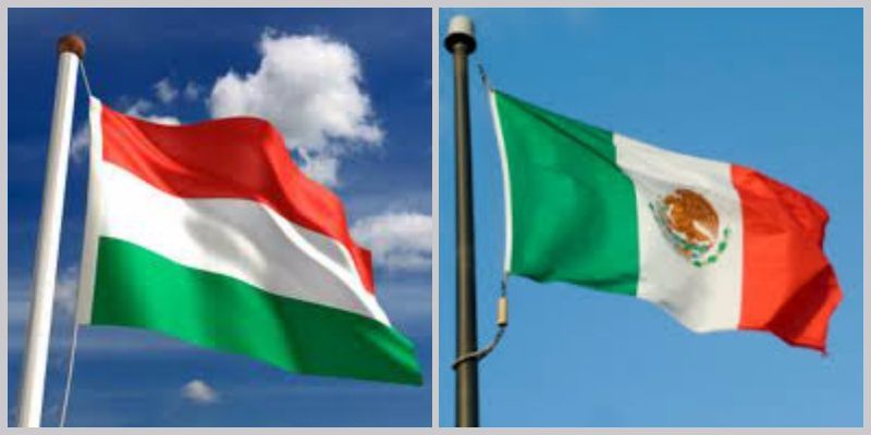 Municipio de Yucatán confunde bandera de México con la de Hungría - flags-together