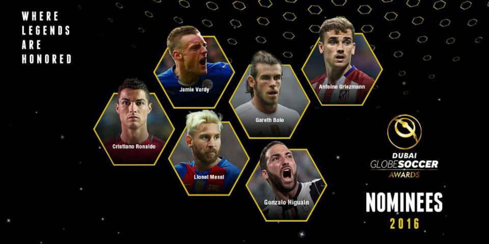 Dan a conocer a los nominados para los premios “Globe Soccer 2016”