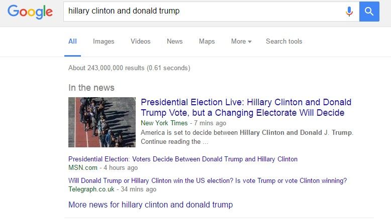 Cómo influye Google en la elección de Estados Unidos - google-I