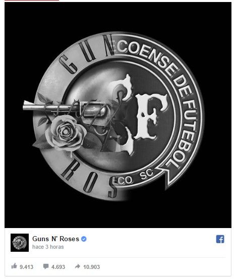Guns N' Roses rinde homenaje a Chapecoense - guns-n-roses