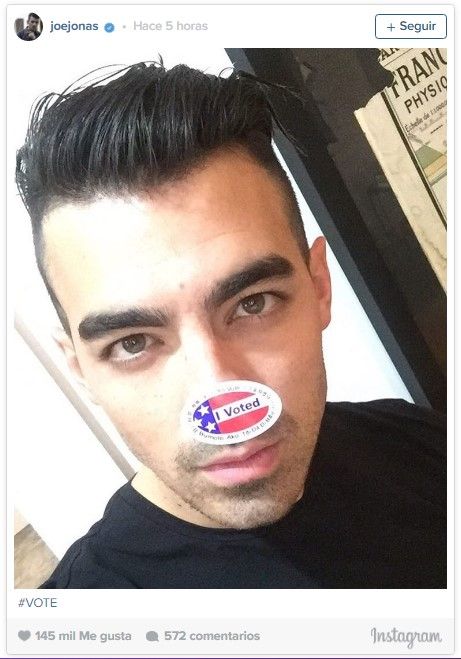 Los famosos en el día de la elección presidencial de EE.UU. - joe-jonas
