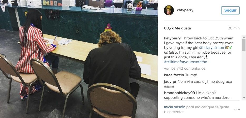Los famosos en el día de la elección presidencial de EE.UU. - katy-perry-1
