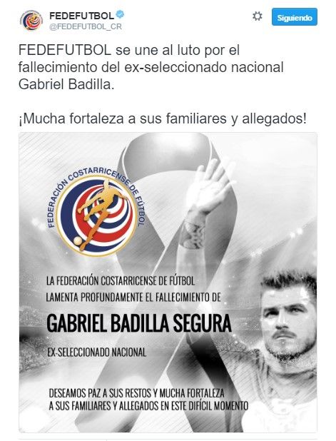 Video: exfutbolista costarricense muere en carrera - luto-fedefut-costa-rica-badilla