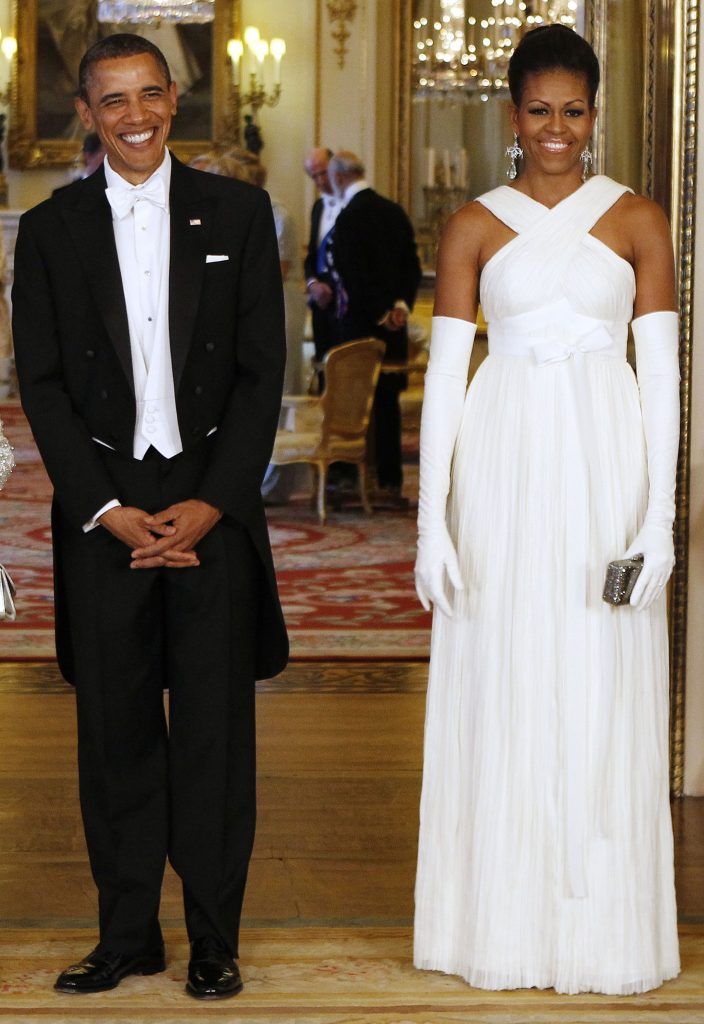 Los diez mejores looks de Michelle Obama - michelle-obama-recepción-704x1024