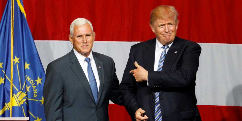 Pence usó su correo electrónico personal cuando era gobernador y lo hackearon - mike-pence-donald-trump