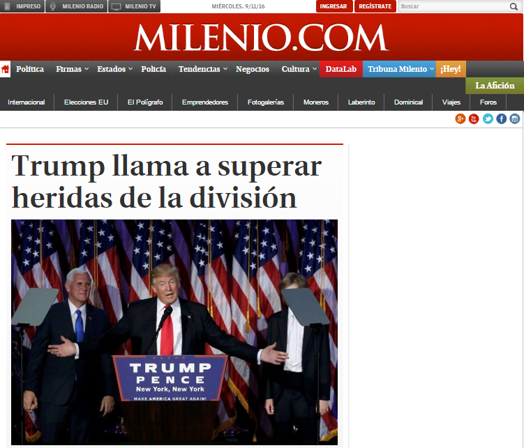 Así reaccionó el mundo a la victoria de Donald Trump - milenio